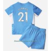 Conjunto (Camiseta+Pantalón Corto) Manchester City Ferran Torres 21 Primera Equipación 2021/22 - Niño